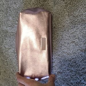 New Yves Saint Laurent Beaute Metallic Makeup Case Pouch with Lotion and…